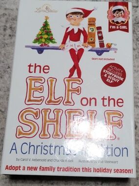 The Elf On The Shelf Brown Eyed Girl Doll & A‎ Christmas Tradition Story Book